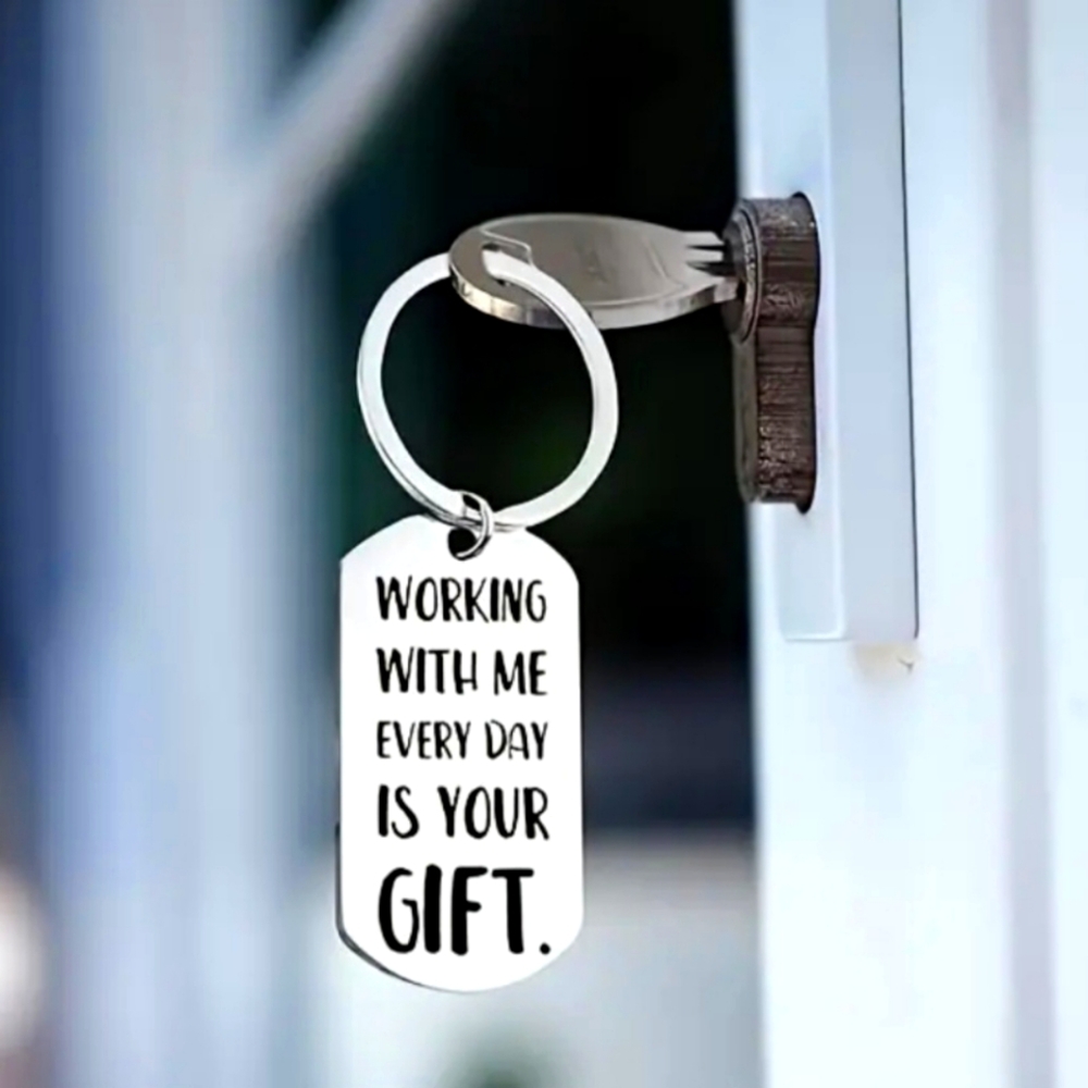 Funny Keychain, Coworker Gift, Work Bestie, Funny Work Gift